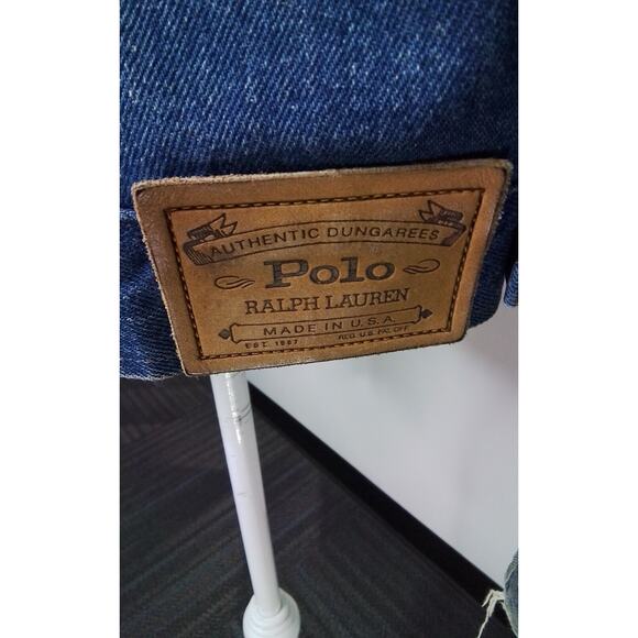 Polo Ralph Lauren USA Vintage Chore Jacket Women Large with Slash Pockets #W2604 - Picture 3 of 12